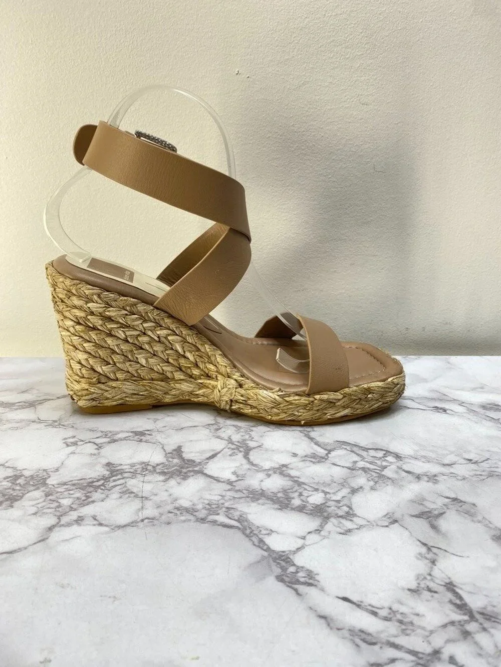 Dolce Vita Women's Tan Wrap Espadrille Wedge SZ 8